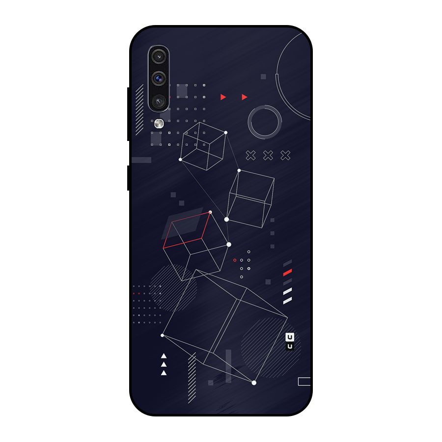 Royal Abstract Shapes Metal Back Case for Galaxy A50