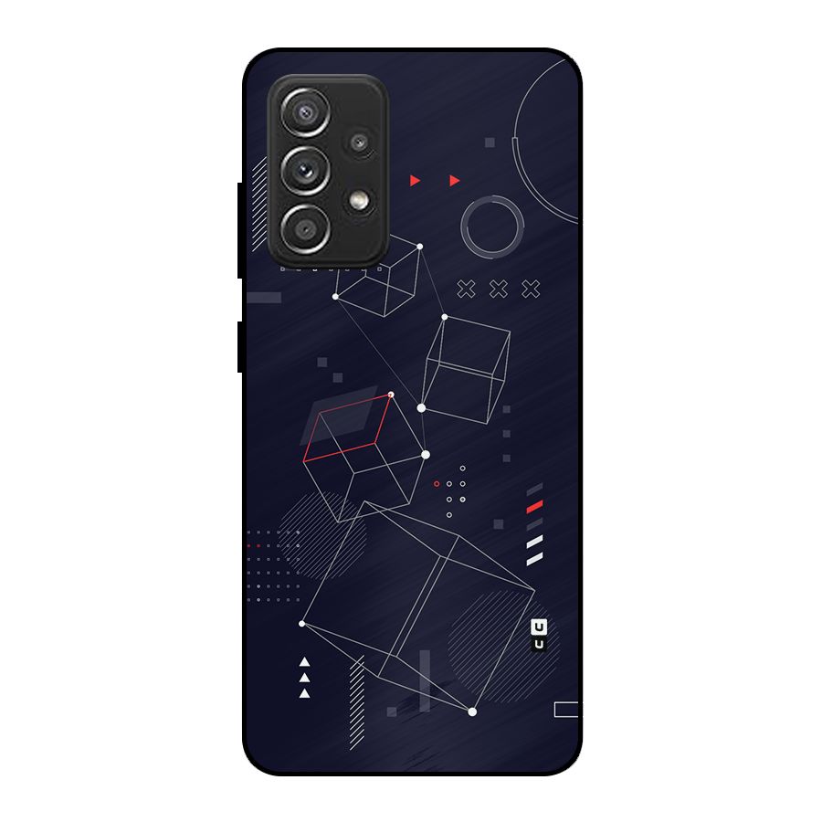Royal Abstract Shapes Metal Back Case for Galaxy A52