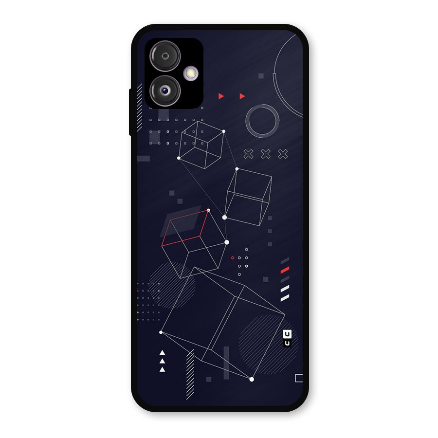 Royal Abstract Shapes Metal Back Case for Galaxy F14