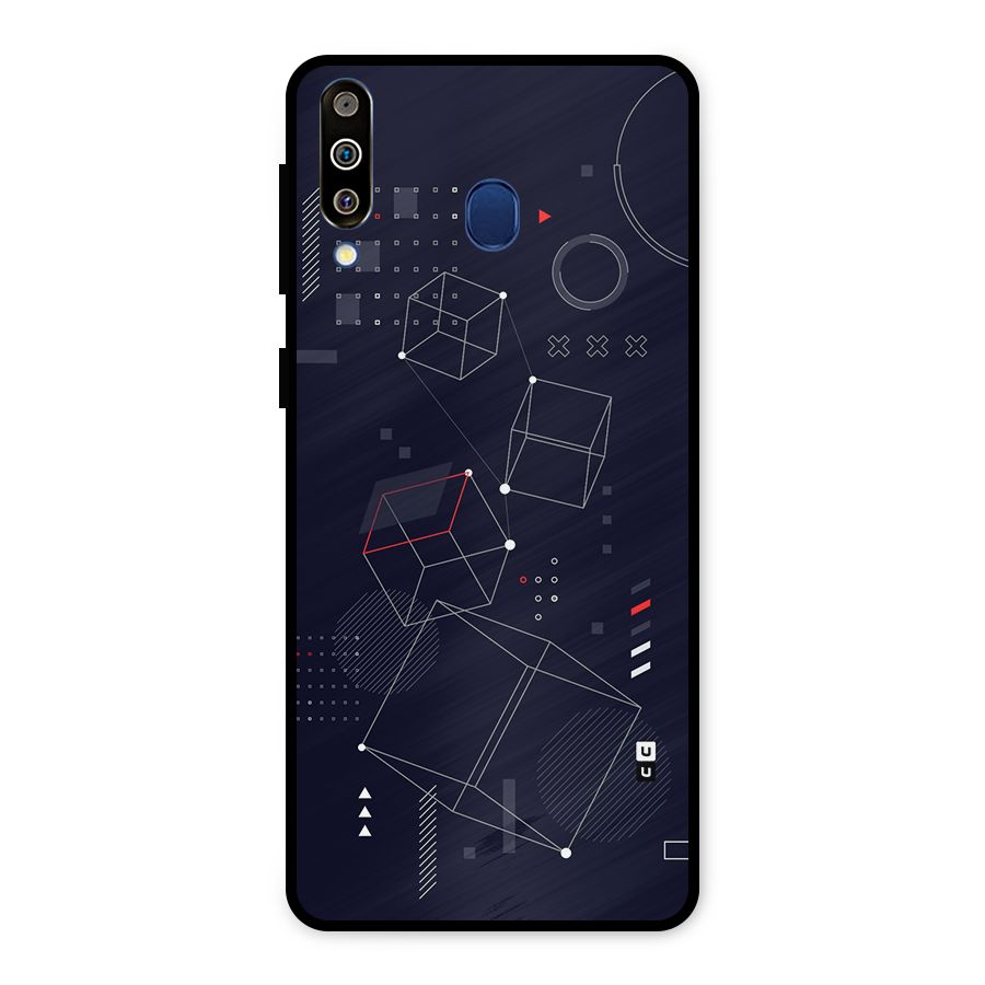 Royal Abstract Shapes Metal Back Case for Galaxy M30