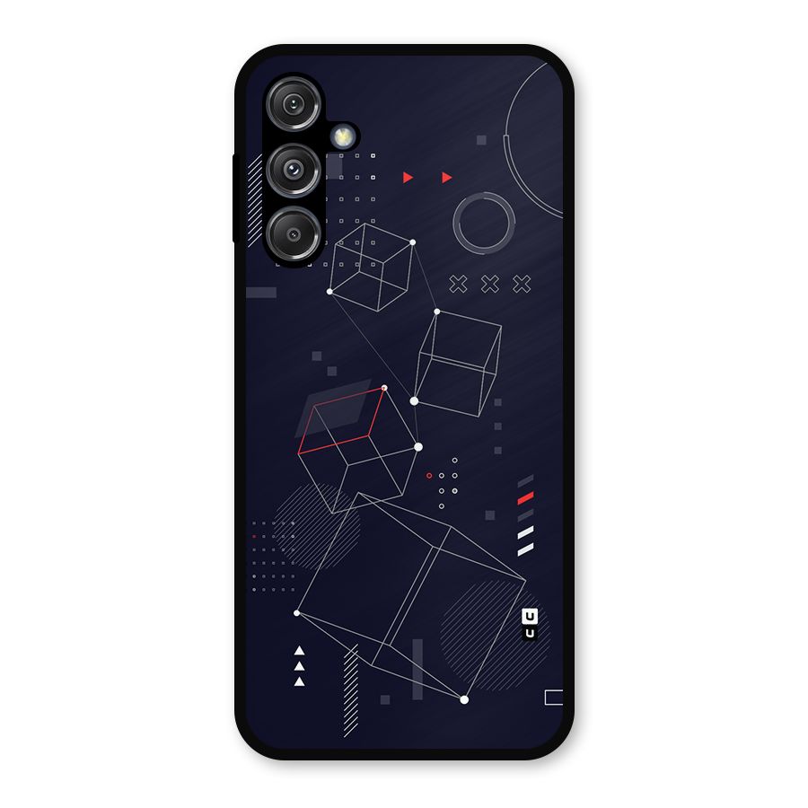 Royal Abstract Shapes Metal Back Case for Galaxy M34 5G