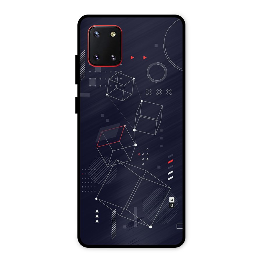 Royal Abstract Shapes Metal Back Case for Galaxy Note 10 Lite