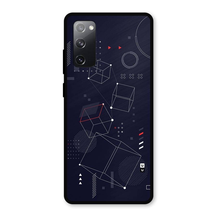 Royal Abstract Shapes Metal Back Case for Galaxy S20 FE 5G
