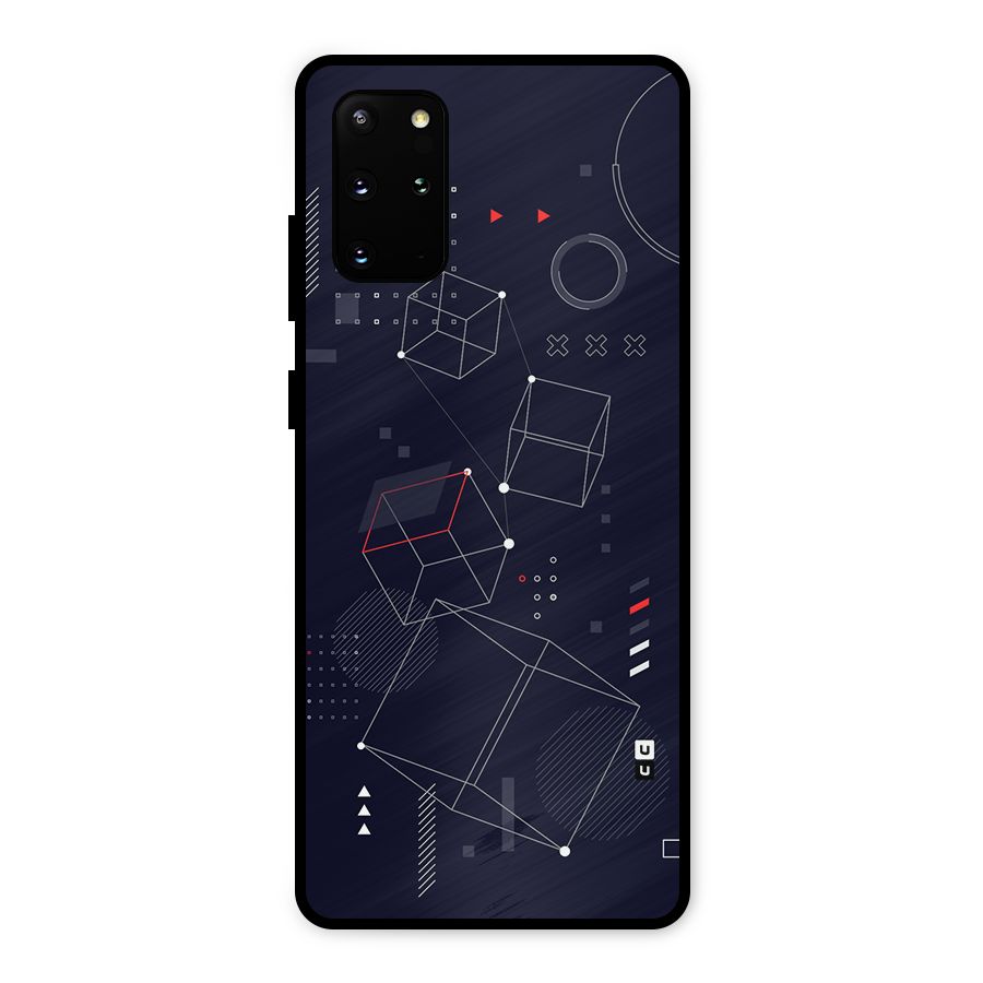 Royal Abstract Shapes Metal Back Case for Galaxy S20 Plus