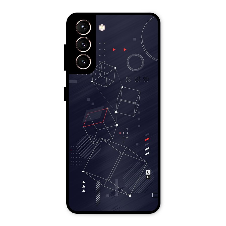 Royal Abstract Shapes Metal Back Case for Galaxy S21 5G