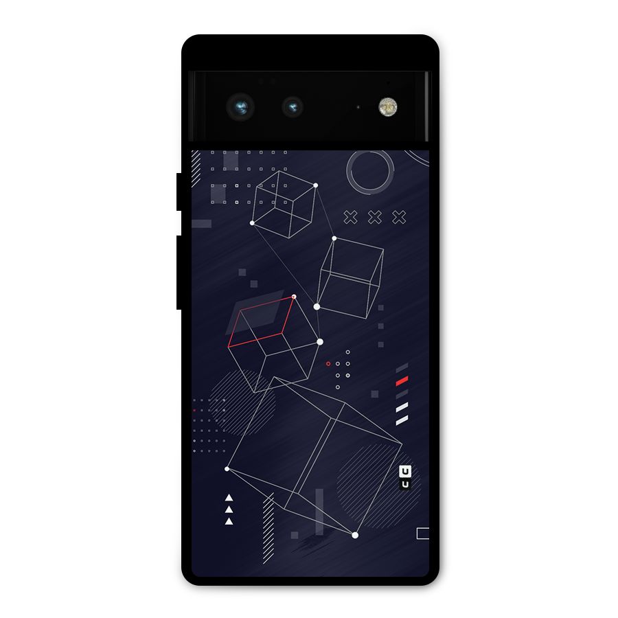 Royal Abstract Shapes Metal Back Case for Google Pixel 6