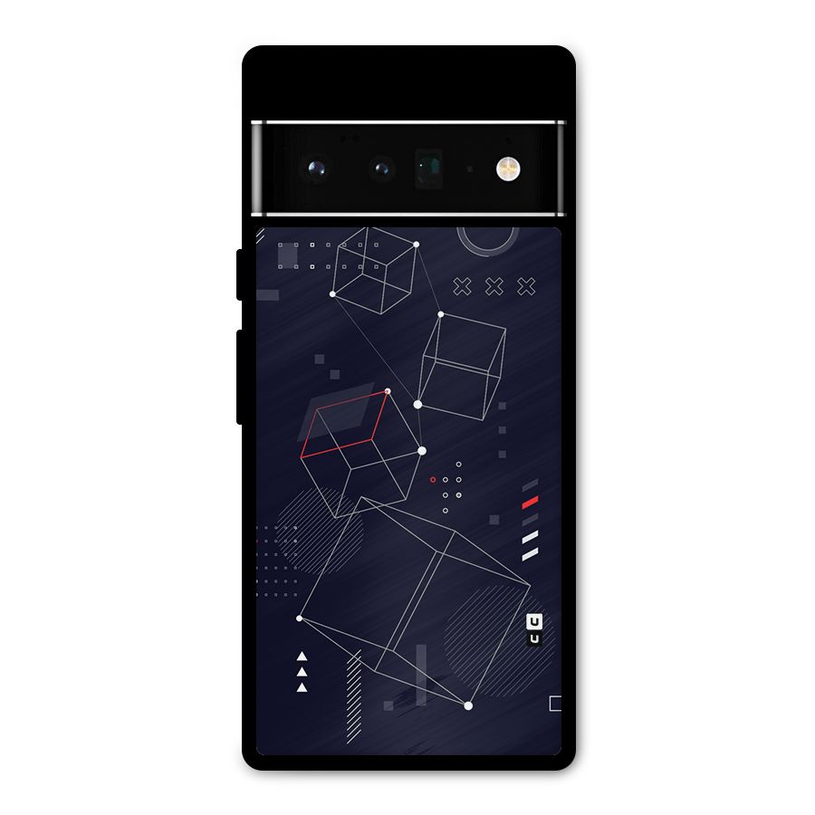 Royal Abstract Shapes Metal Back Case for Google Pixel 6 Pro