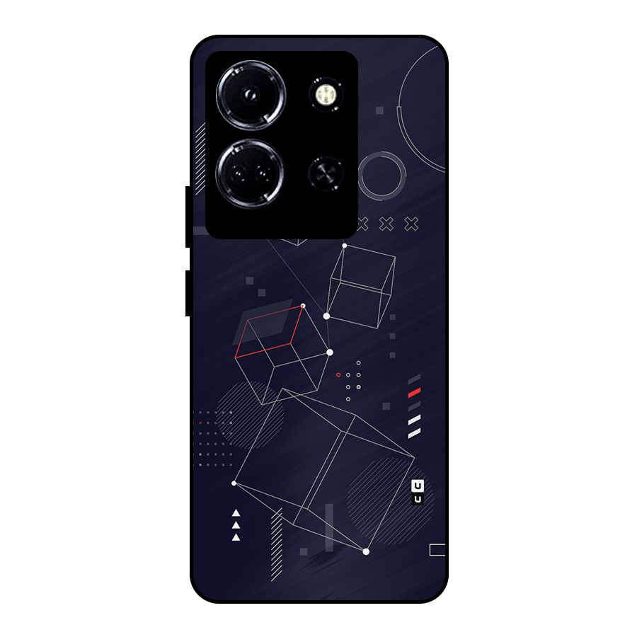 Royal Abstract Shapes Metal Back Case for Infinix Note 30 5G
