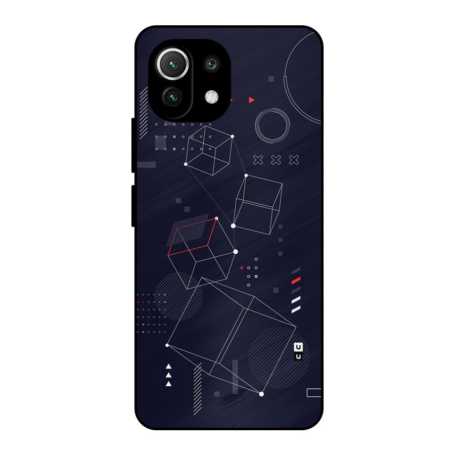 Royal Abstract Shapes Metal Back Case for Mi 11 Lite