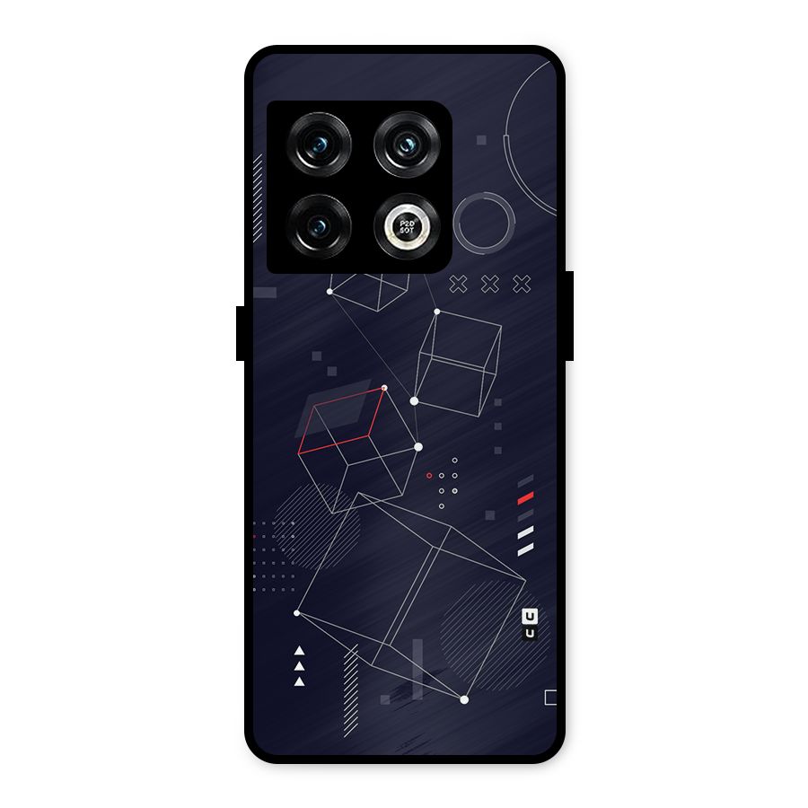 Royal Abstract Shapes Metal Back Case for OnePlus 10 Pro 5G
