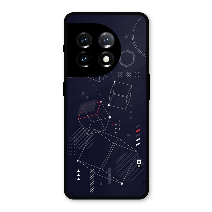Royal Abstract Shapes Metal Back Case for OnePlus 11