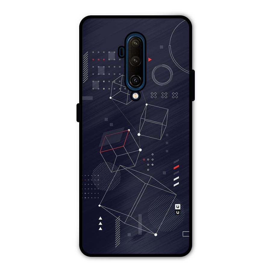 Royal Abstract Shapes Metal Back Case for OnePlus 7T Pro