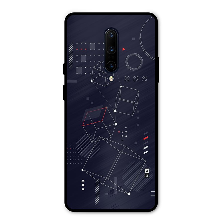 Royal Abstract Shapes Metal Back Case for OnePlus 7 Pro