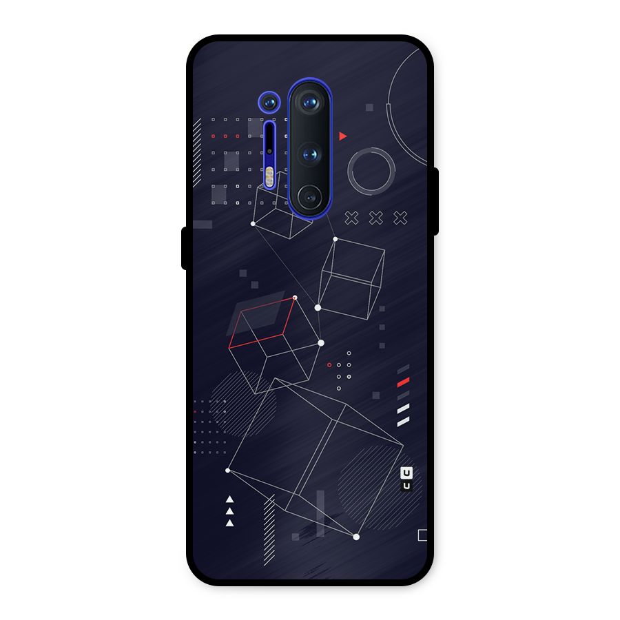 Royal Abstract Shapes Metal Back Case for OnePlus 8 Pro
