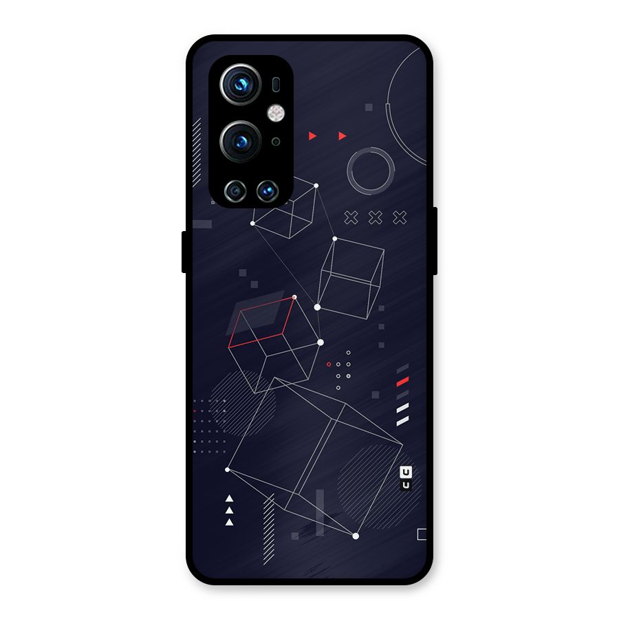 Royal Abstract Shapes Metal Back Case for OnePlus 9 Pro