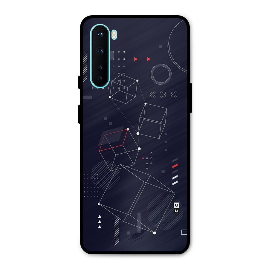 Royal Abstract Shapes Metal Back Case for OnePlus Nord
