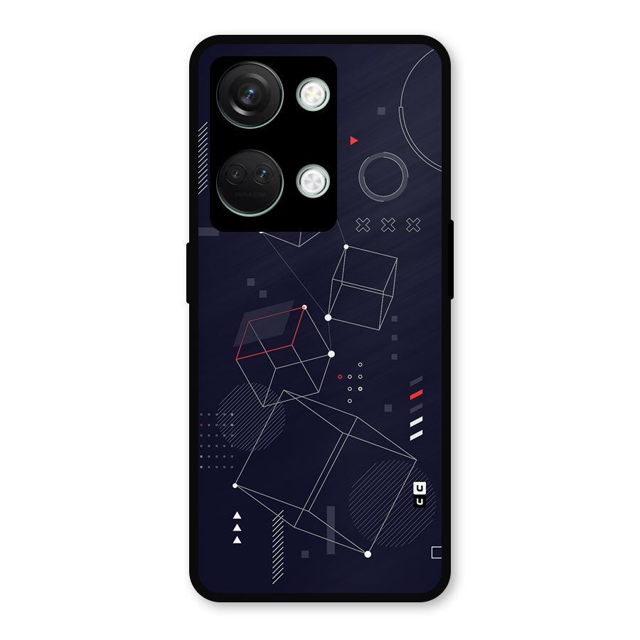Royal Abstract Shapes Metal Back Case for OnePlus Nord 3
