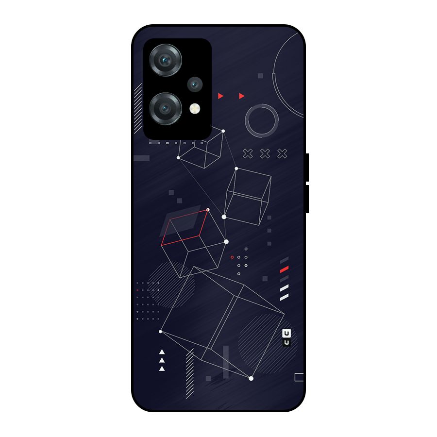 Royal Abstract Shapes Metal Back Case for OnePlus Nord CE 2 Lite 5G
