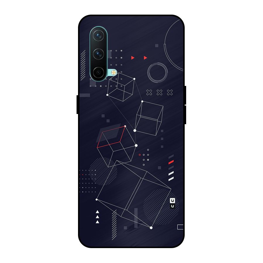 Royal Abstract Shapes Metal Back Case for OnePlus Nord CE 5G