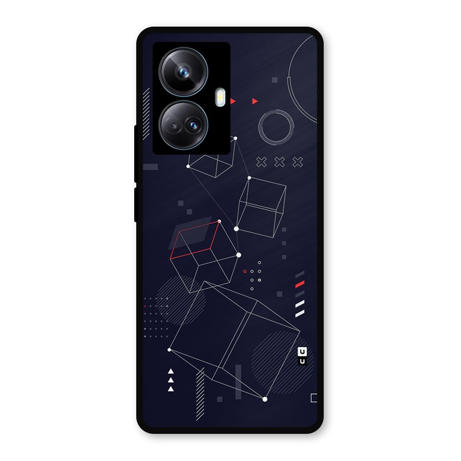 Royal Abstract Shapes Metal Back Case for Realme 10 Pro Plus