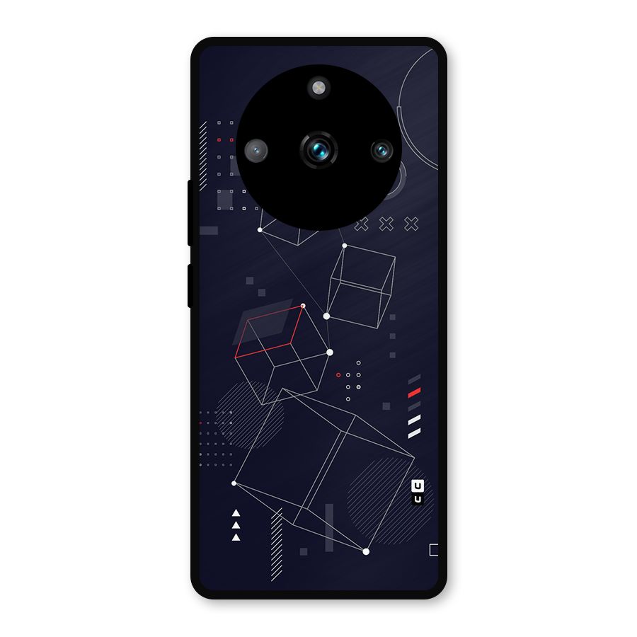 Royal Abstract Shapes Metal Back Case for Realme 11 Pro Plus