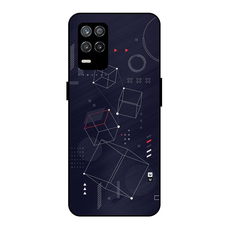 Royal Abstract Shapes Metal Back Case for Realme 8 5G