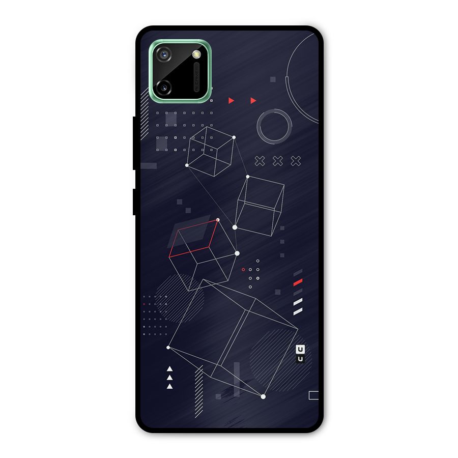 Royal Abstract Shapes Metal Back Case for Realme C11
