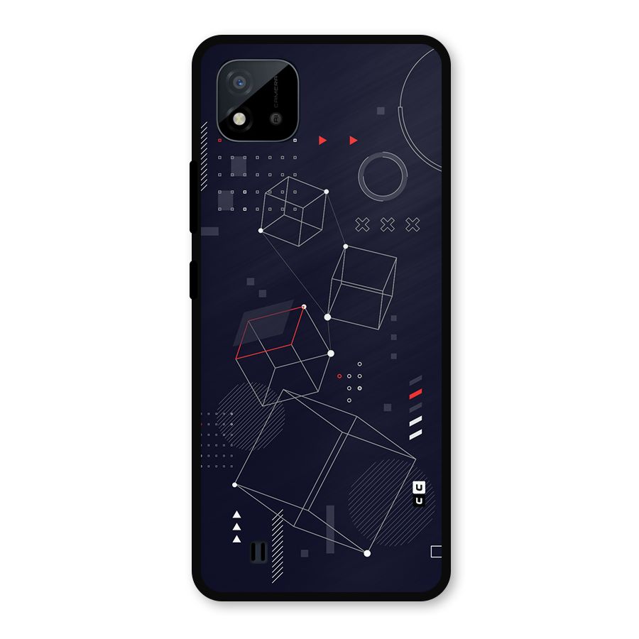 Royal Abstract Shapes Metal Back Case for Realme C11 2021
