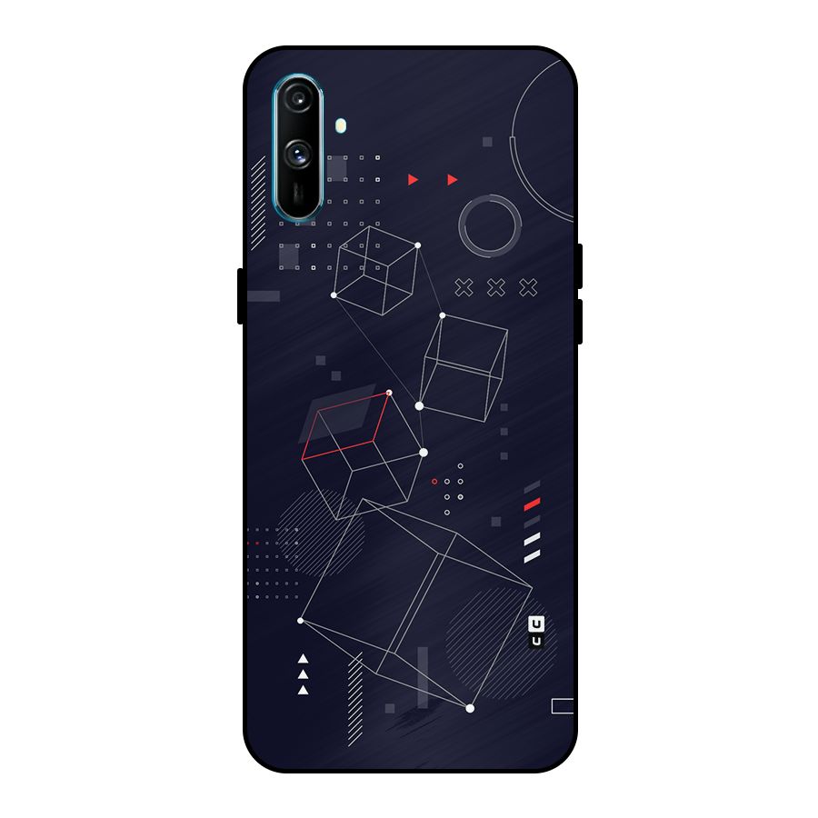Royal Abstract Shapes Metal Back Case for Realme C3