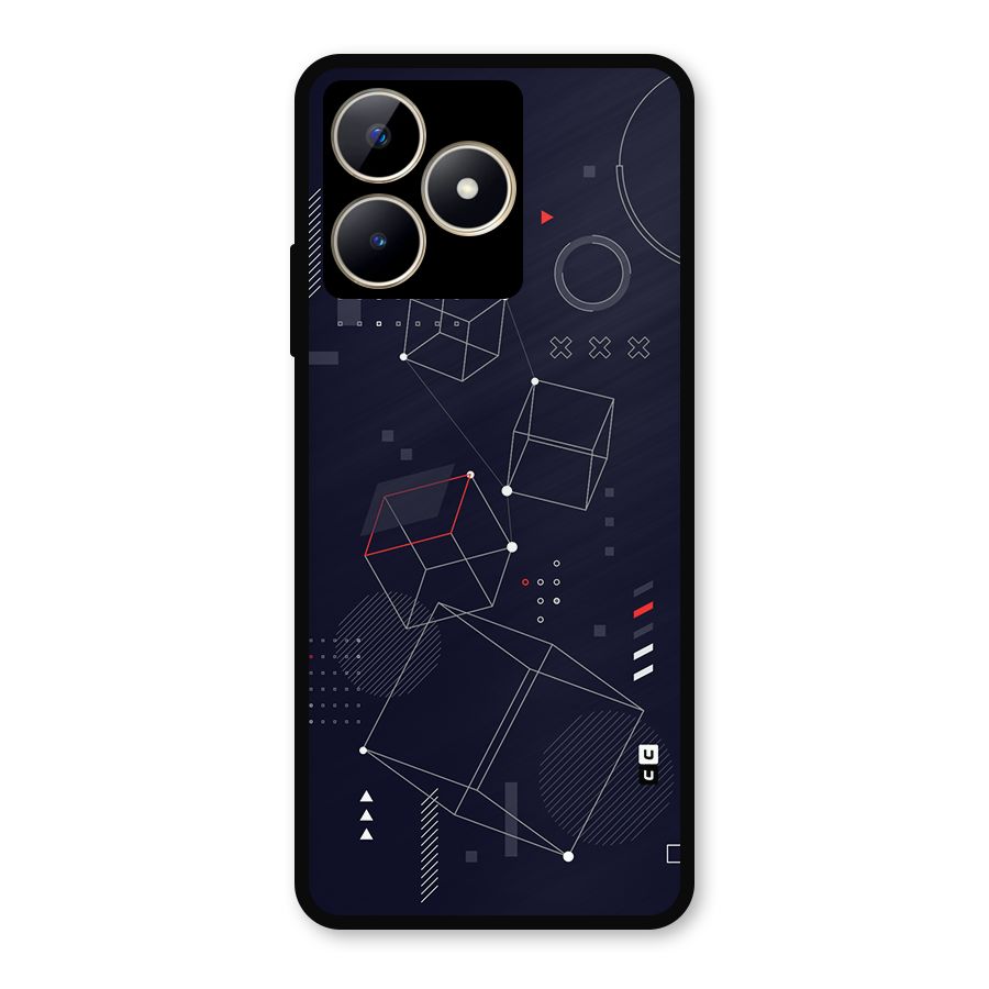 Royal Abstract Shapes Metal Back Case for Realme C53