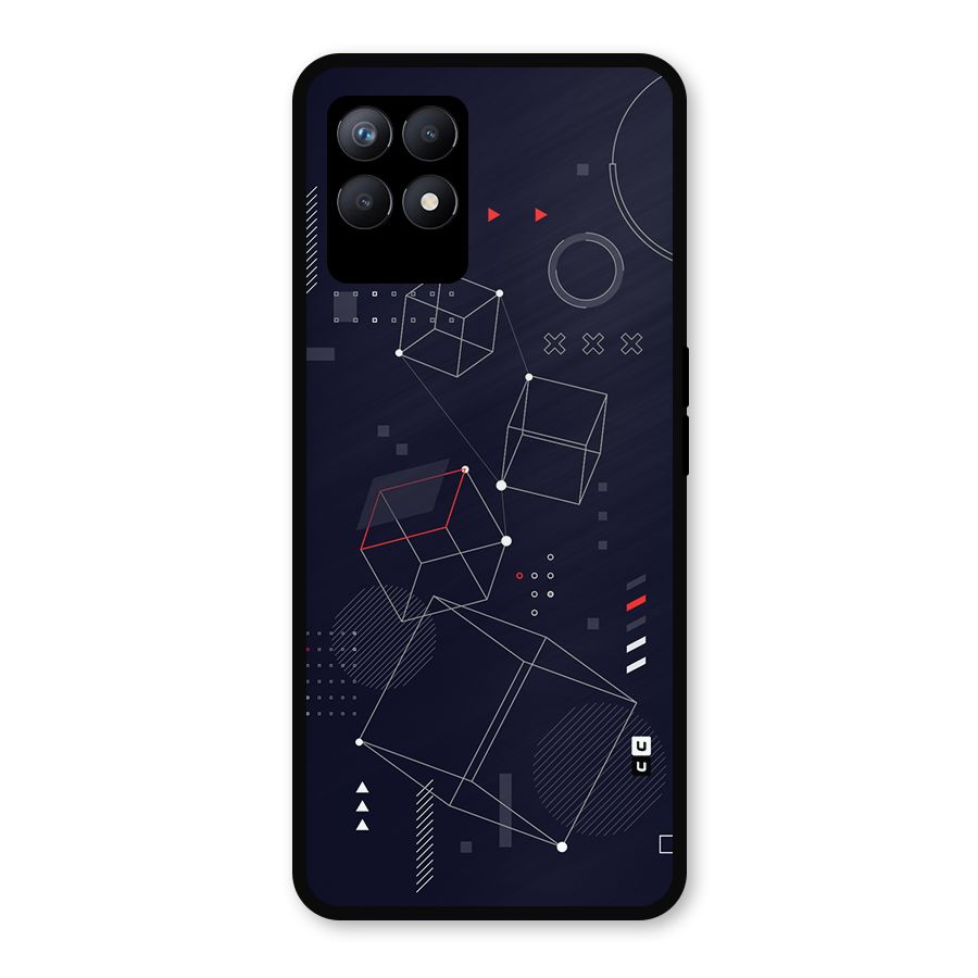 Royal Abstract Shapes Metal Back Case for Realme Narzo 50