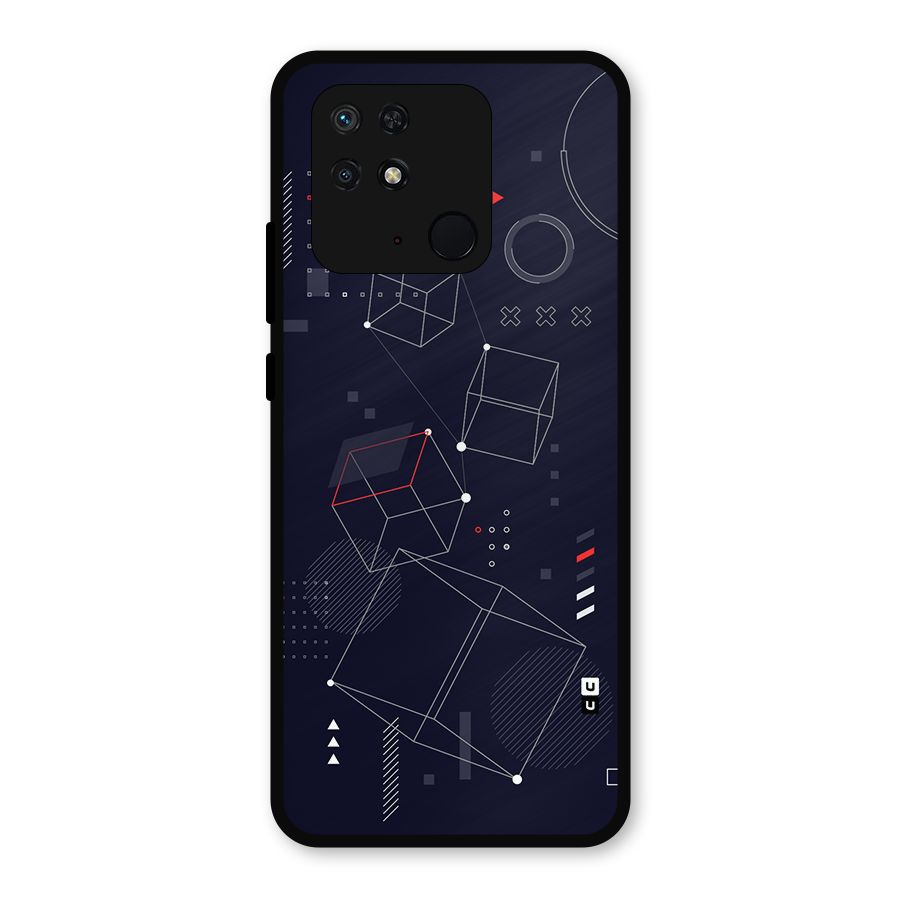Royal Abstract Shapes Metal Back Case for Redmi 10 Power