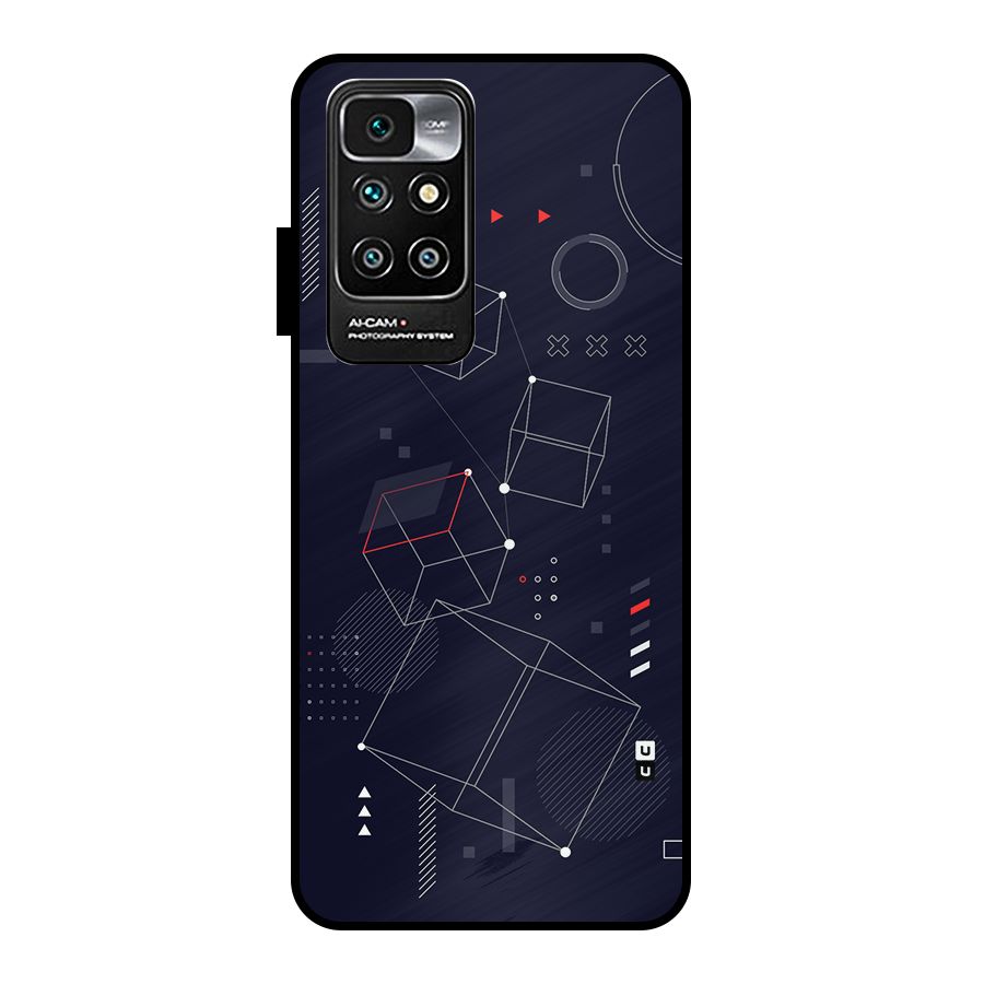Royal Abstract Shapes Metal Back Case for Redmi 10 Prime