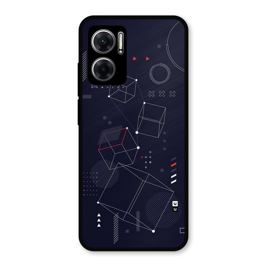 Royal Abstract Shapes Metal Back Case for Redmi 11 Prime 5G