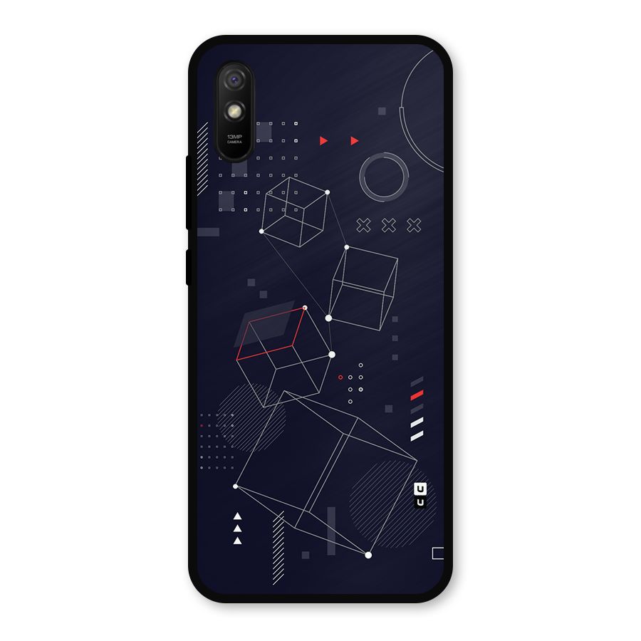 Royal Abstract Shapes Metal Back Case for Redmi 9i