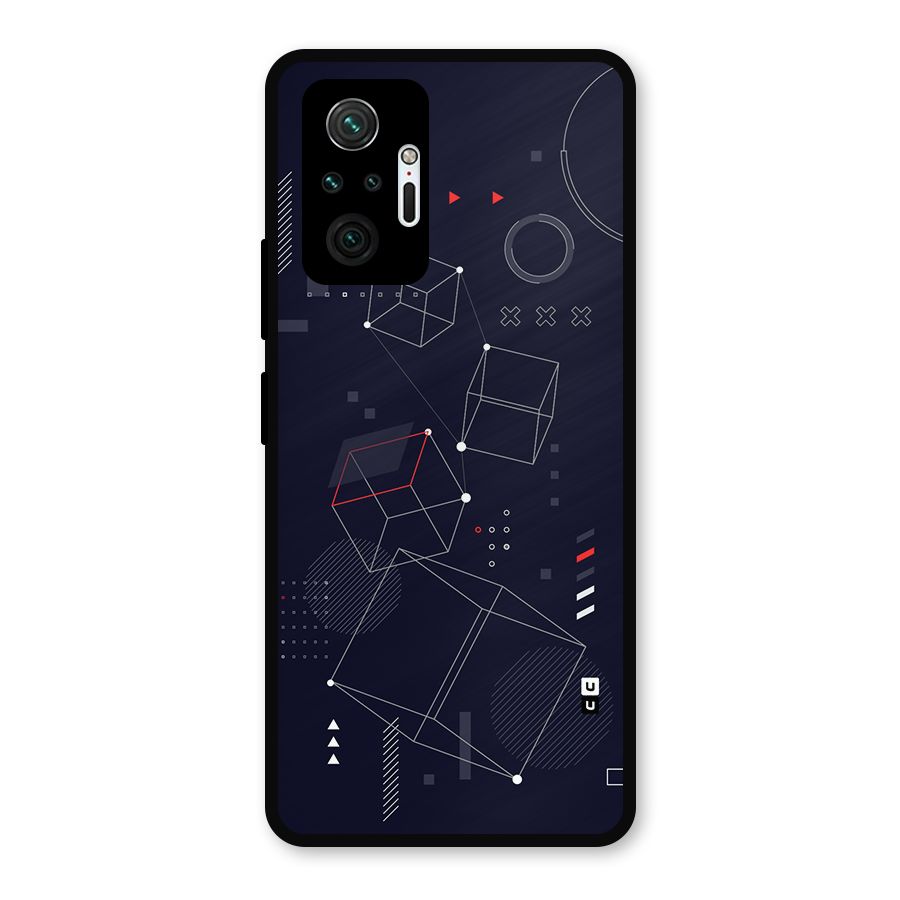 Royal Abstract Shapes Metal Back Case for Redmi Note 10 Pro