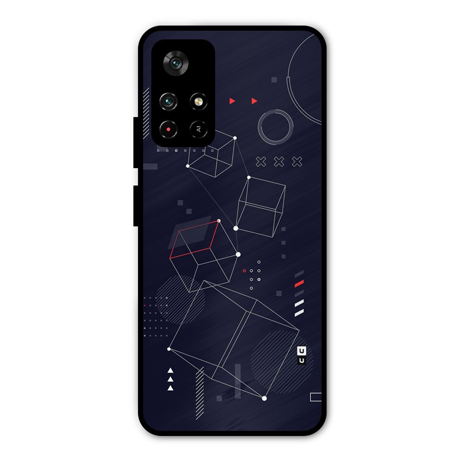 Royal Abstract Shapes Metal Back Case for Redmi Note 11T 5G
