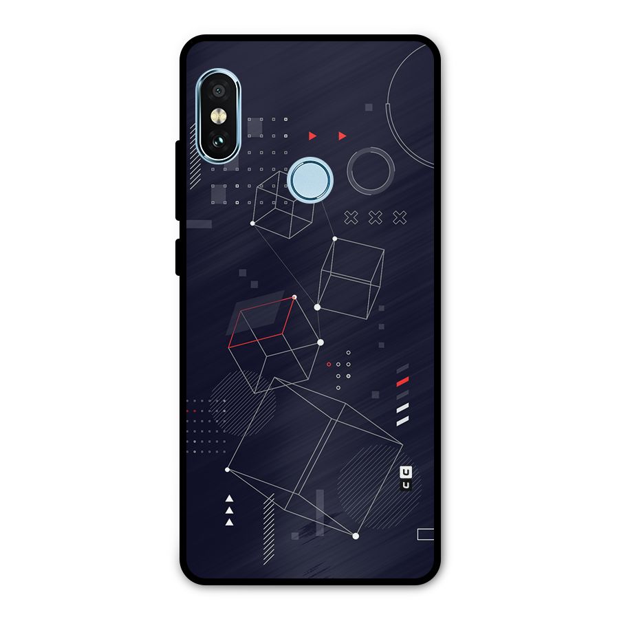 Royal Abstract Shapes Metal Back Case for Redmi Note 5 Pro