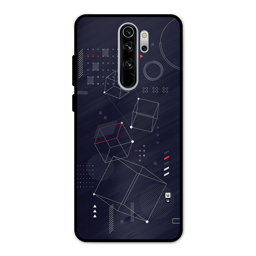 Royal Abstract Shapes Metal Back Case for Redmi Note 8 Pro