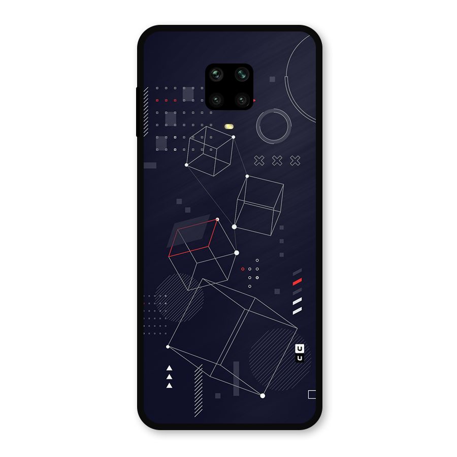 Royal Abstract Shapes Metal Back Case for Redmi Note 9 Pro