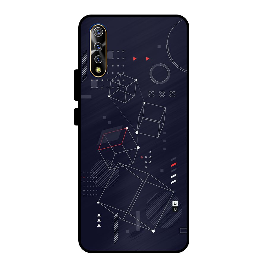 Royal Abstract Shapes Metal Back Case for Vivo S1