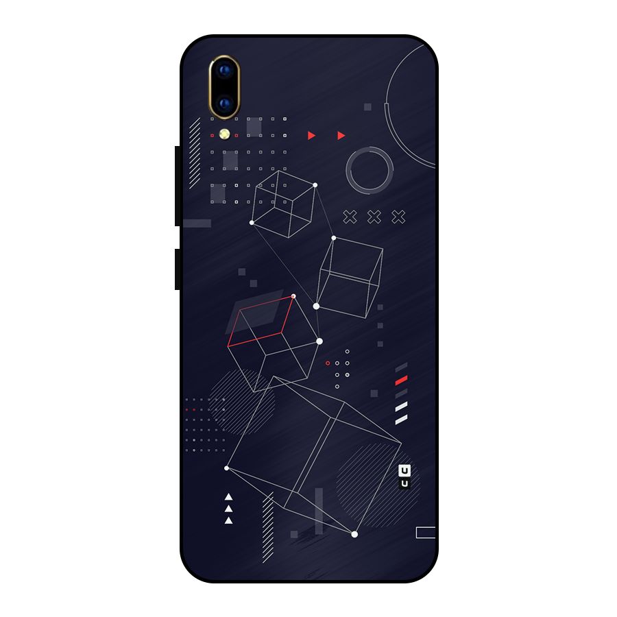 Royal Abstract Shapes Metal Back Case for Vivo V11 Pro