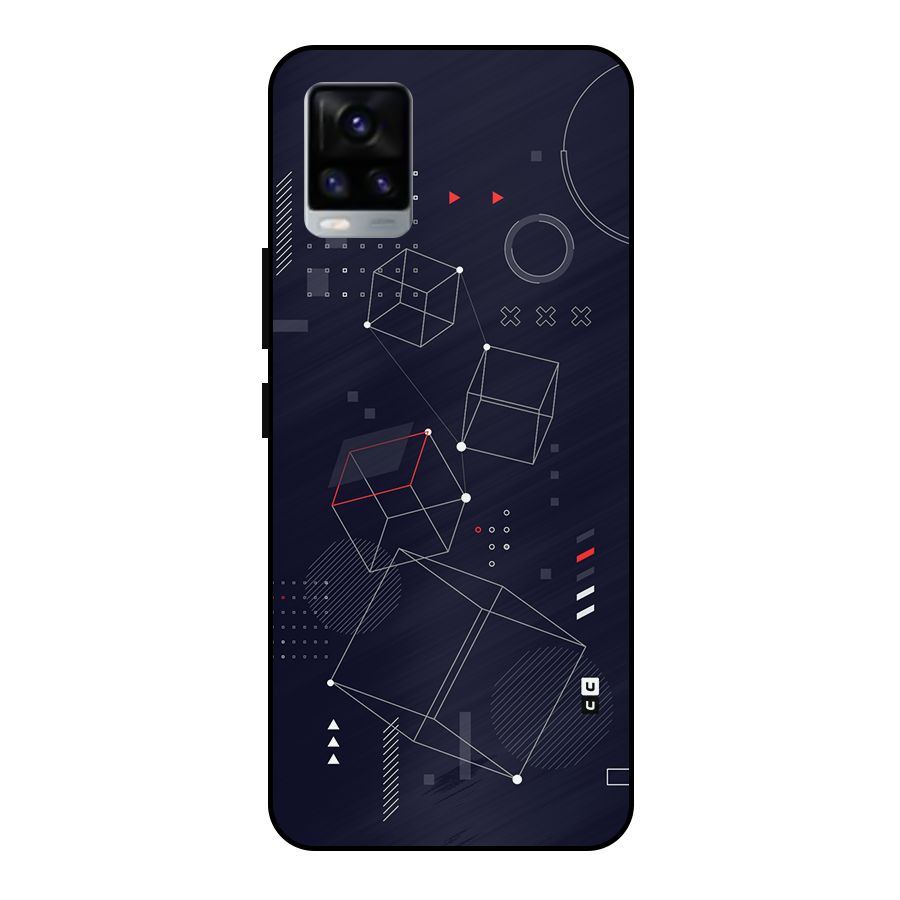 Royal Abstract Shapes Metal Back Case for Vivo V20