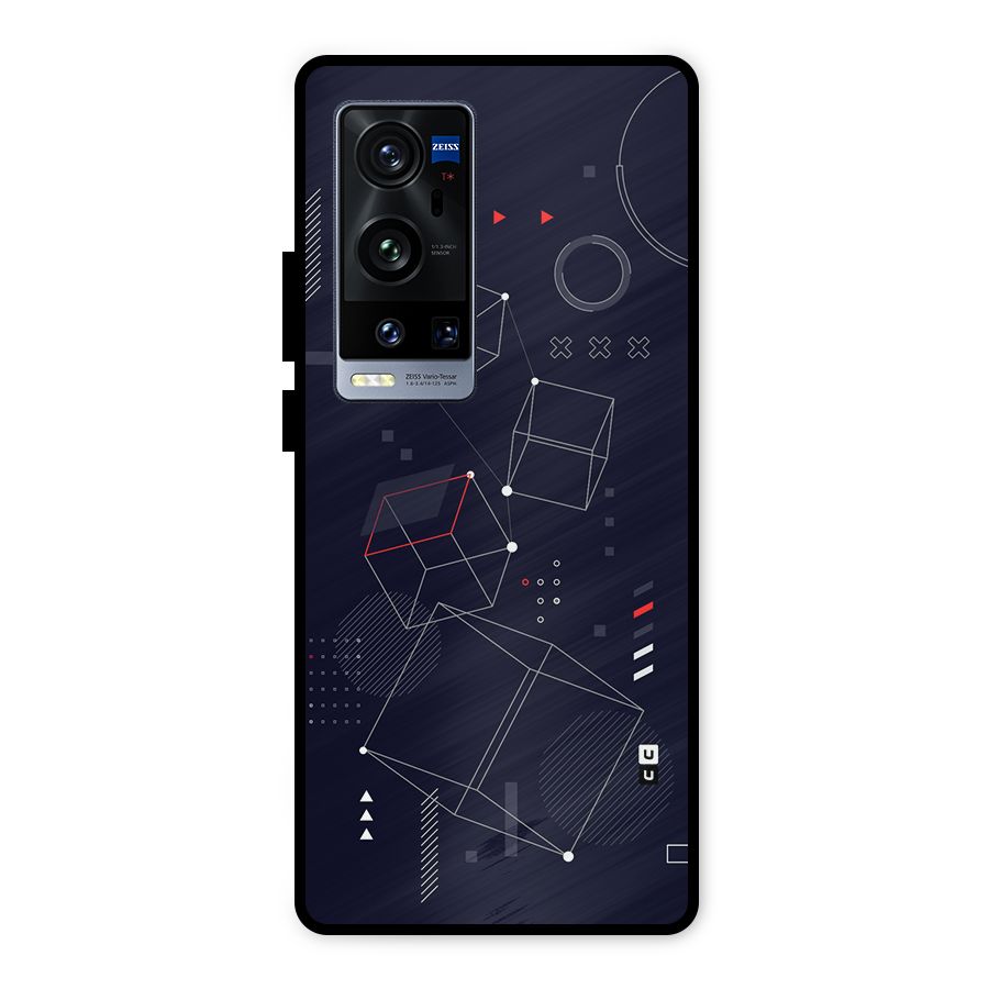 Royal Abstract Shapes Metal Back Case for Vivo X60 Pro Plus