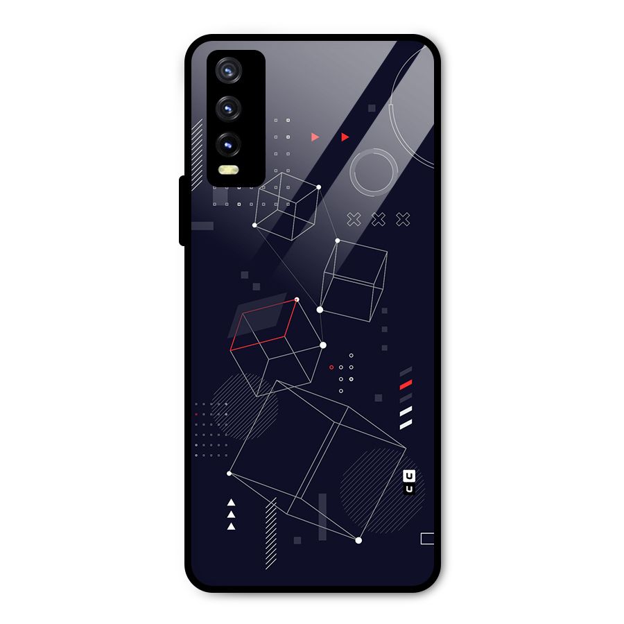 Royal Abstract Shapes Metal Back Case for Vivo Y20