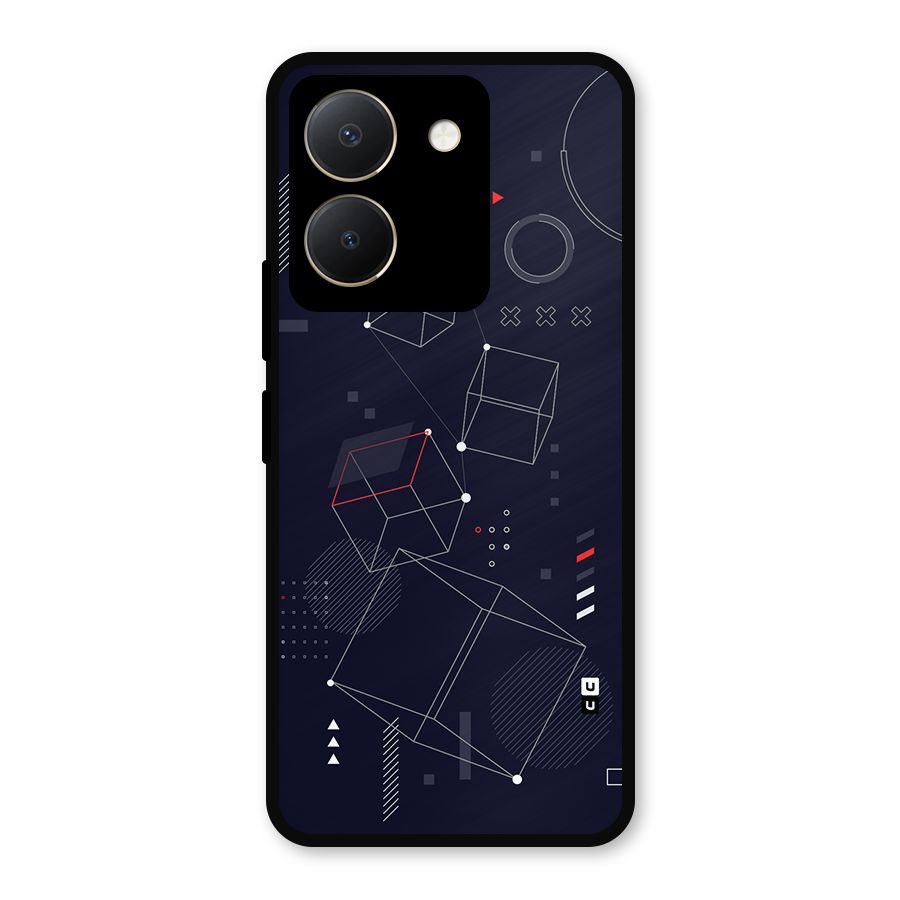 Royal Abstract Shapes Metal Back Case for Vivo Y36