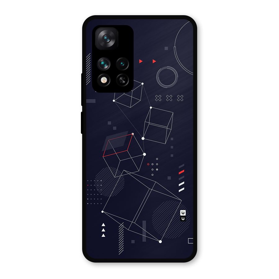 Royal Abstract Shapes Metal Back Case for Xiaomi 11i Hypercharge 5G