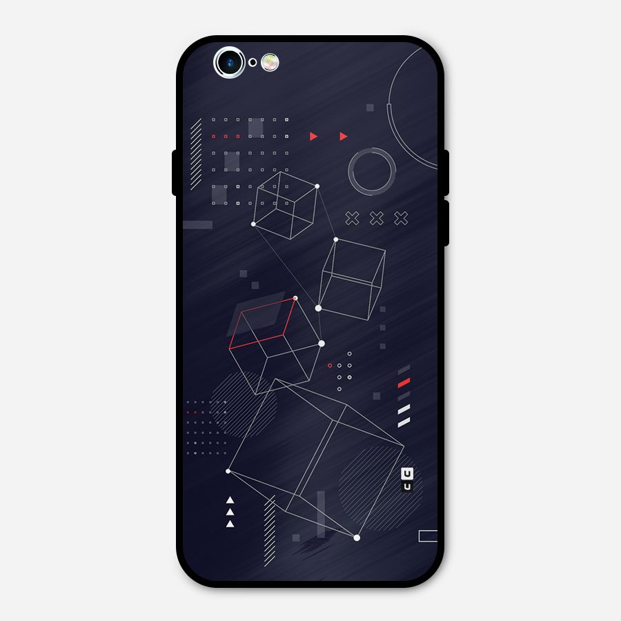 Royal Abstract Shapes Metal Back Case for iPhone 6 6s
