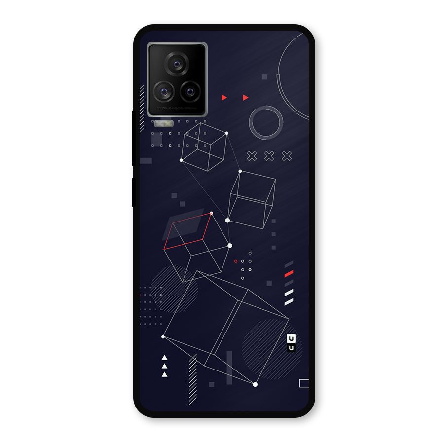 Royal Abstract Shapes Metal Back Case for iQOO 7 Legend 5G