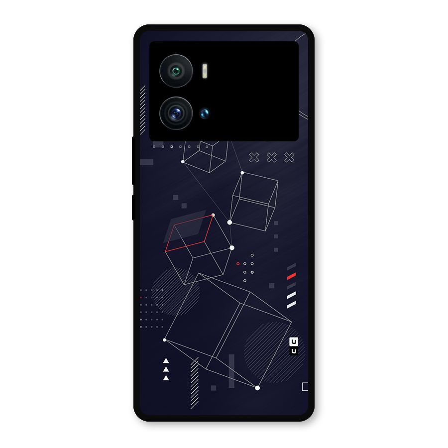 Royal Abstract Shapes Metal Back Case for iQOO 9 Pro